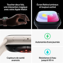 Apple Watch Series 9 GPS Boîtier en Aluminium Minuit